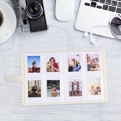 Compact Fotoalbum met 128 Pocket, PU Hoes - Perfect voor Verjaardag, Trouwerij en Herinneringen