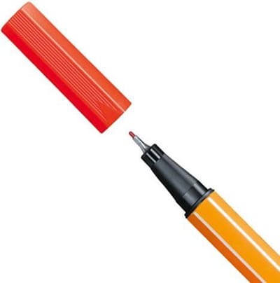 STABILO point 88 - Fineliner 0,4 mm Licht Rood - per stuk