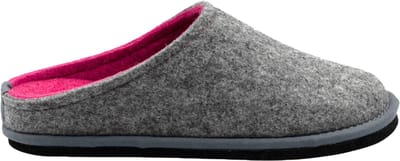 Loewenweiss Lowenweiss easy bicolore handgemaakte pantoffels gekookte wol / fuchsia