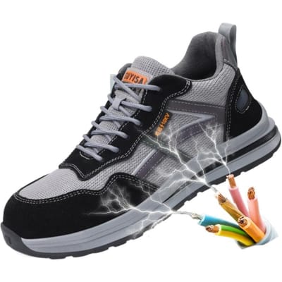Arbeidsverzekeringsschoenen Heren Stalen Neus Antislip en Slijtvaste Schoenen, Anti-verplettering en Anti-perforatie Comfortabele Werkschoenen 46
