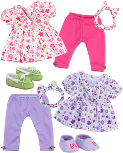 Sophia's Poppenkledingset voor Modepop - T-shirt, Leggings en Schoenen - Poppen Accessoires