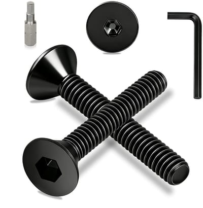 M6 Verzinkte Inbus Schroeven 30 Stuks, 20mm Lengte, DIN 7991, Volledige Draad, Zwart, Voor Hout en Metaal