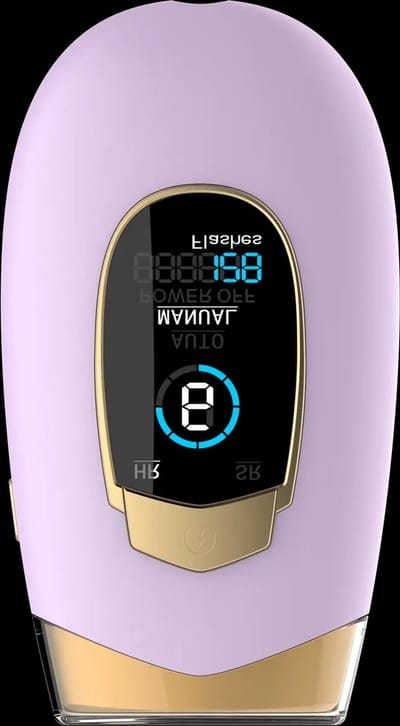 TechU™ Laser Ontharingsapparaat – Hair Removal IPL – 6 Standen – 550-1200nm golflengte – Automatisch & Handmatig te bedienen – Lila
