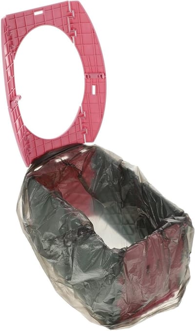 Vouwbaar Toilet - Reis Potty - Zindelijkheidstraining - Opvouwbaar en Draagbaar - 22 x 11 x 14 cm - Roze