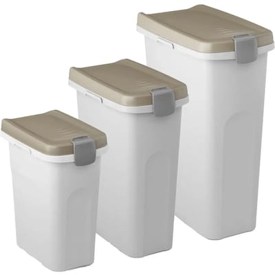 Stefanplast Voerton 7 liter voor circa 2.5 kg aan hondenvoer Wit - Transparant