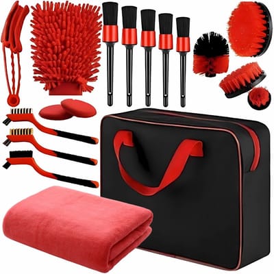 Hangzhou A Link Star Technology - Detailingset voor Auto - Borstels en Pads - Met Organizer