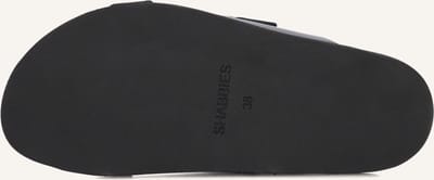 Shabbies Inga Buckles Slippers - Dames - Zwart - Maat 39