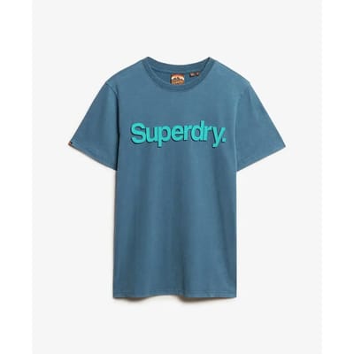 Superdry T-shirt Classic Core Logo Shadow Tee M1012197a 92n Blue Bottle Mannen Maat - S