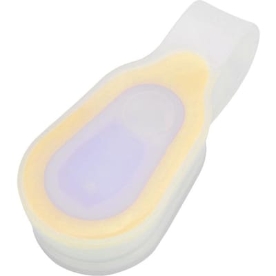 Siliconen Gel Nacht Fiets Hardloop Rugzak Veiligheidswaarschuwing LED Zaklamp(geel) beige