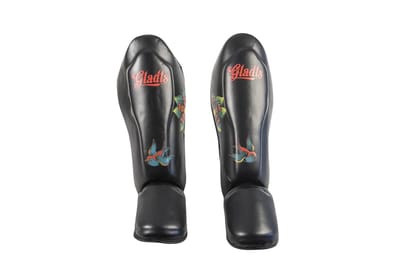 Gladts - Scheenbeschermer kickboksen - Tattoo style - Maat S - Scheenbeschermers - Scheenbeschermers kickboksen - Scheenbeschermers vechtsport - Scheenbeschermers kickboksen kind - Scheenbeschermers kickboksen dames