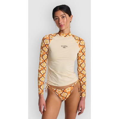 Billabong Tropic Surf Print Lycra met lange mouwen wit