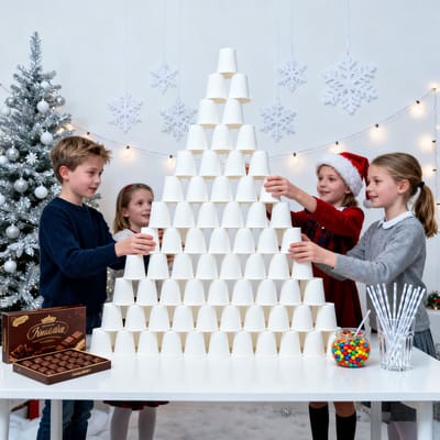 learnlogic-Kartonnen Koffiebekers 240ml (8oz) -100 Stuks - Witte Wegwerpbekers voor Warme Dranken - Extra Stevig & Lekvrij - Papieren Bekers voor Kantoor, Feest en Onderweg
