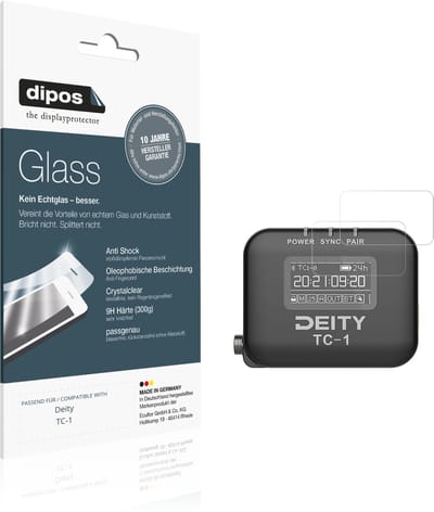 dipos – 2x Pantserfolie geschikt voor Deity TC-1 | 9H Screenprotector