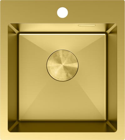 Mexen Solix roestvrijstalen gootsteen met 1 bak 400 x 450 , goud - 6401401000-55