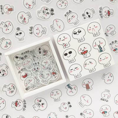 Bullet Journal Washi Stickers - Planner Agenda Stickers - 200 stickers - Emoji & Cartoon - Scrapbook & Bujo Stickers - Volwassenen en Kinderen - Cadeaus onder €15, Kerstcadeau, Sinterklaascadeau, Schoencadeau