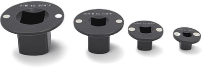 Dailygoods - Low Profile Impact Socket-adapterset van 4 Onderdelen