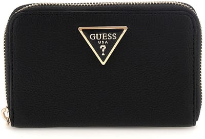 GUESS Portemonnee Laurel II SLG Medium Zip Around Wallet Black Zwart