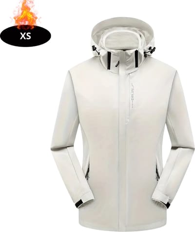 Livano Windjas Dames - Parka - Lente & Herfst - Jas - Volwassen - Windjack - Windbreaker - Outdoor - Wit - XS
