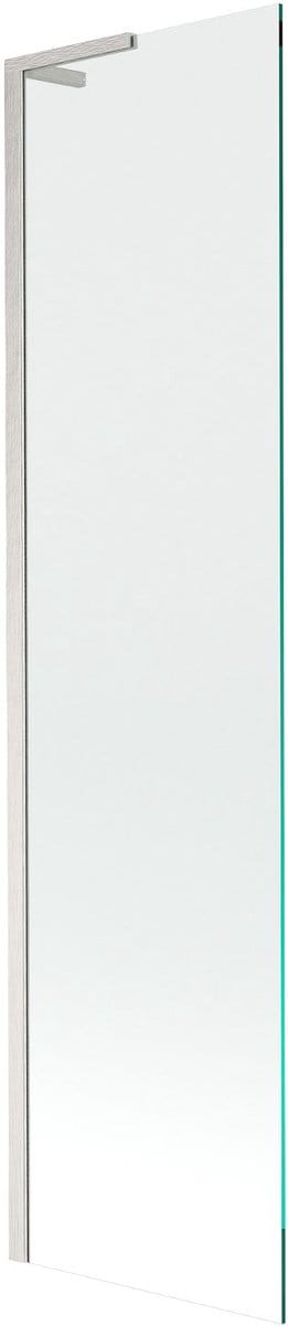 Mexen Next L badwand 1-vleugelig 50 x 150 , transparant, geborsteld nikkel - 895-050-000-03-00-97