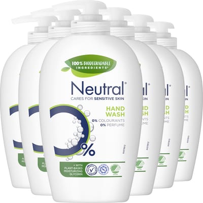 Neutral - 0% Vloeibare Handzeep - Parfumvrij - 6 x 250 ml - Voordeelverpakking
