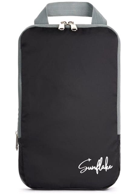 Packing Cube met Compressierits - Losse Compressie Cube - S - Zwart | Sunflake