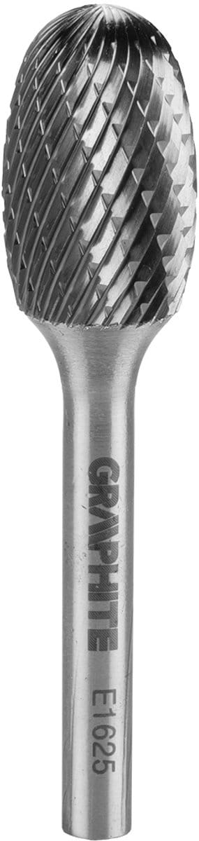 Graphite E Serie - Ovale Metaalfrees - 16 x 25 mm - Dubbele Snijgroeven