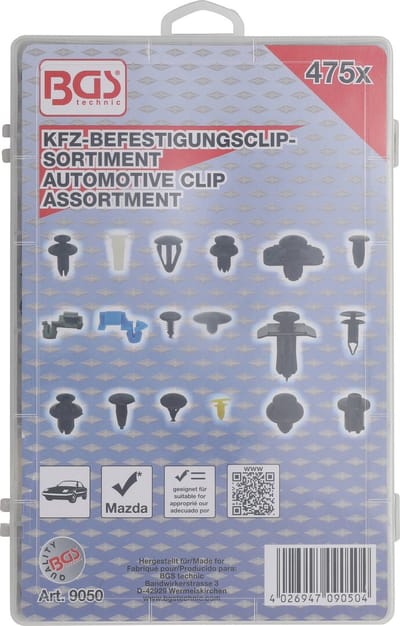 BGS Voertuig-bevestigingsclips voor Mazda 475 delig