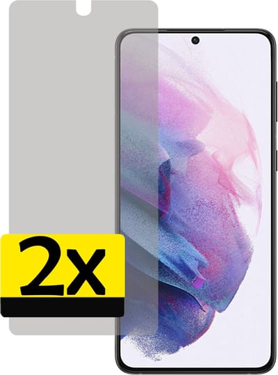 Screenprotector - Geschikt voor Samsung Galaxy S21 - 2 Stuks - Privacy Filter - Beschermglas - Gehard Glas - Tempered Glass - Screen Protector