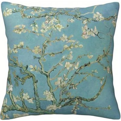 Van Gogh's Artistieke Bloemen Dubbelzijdig Bedrukte Kussenhoes Korte Pluche Geschikt voor Woonkamer Slaapkamers Banken Sierkussenhoes 50x50cm