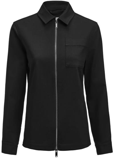J.Harvest & Frost Modern Zip Overshirt WomanOvershirt Dames 2962203 - Zwart - 4XL