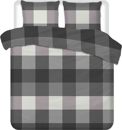 Luxueuze Terschellinger Flanellen Winter Dekbedovertrekset – Modern Blokpatroon – Voor Ultiem Comfort en Warme Nachten – 140x200/220 cm