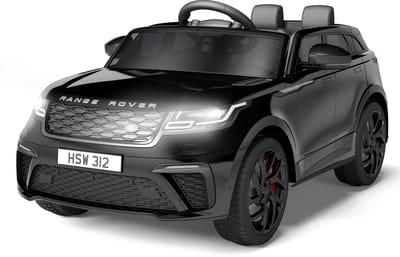 Danky Auto - Elektrische Kinderauto 12V - Zwart - Schommelfunctie - Afstandsbediening - Bluetooth & LED - 3-8j
