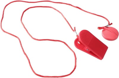 Loopband Sleutel - Veiligheidsslot - Fitness Veiligheid - Universele Pasvorm - 5.5 cm - Rood