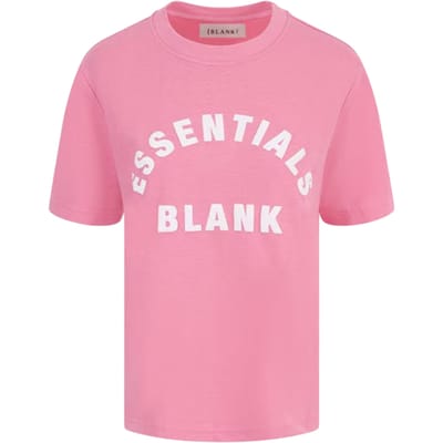 Blank Essentials Dames/Dames Oversized Vriend T-shirt (Pop Roze)