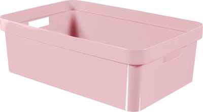 Curver Infinity Opbergbox - 30 liter - kunststof - roze set van 5