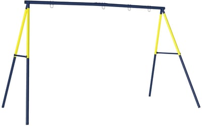 Blauw Stalen Schommelframe - 260x160x178cm - Tuin Outdoor Kinderen
