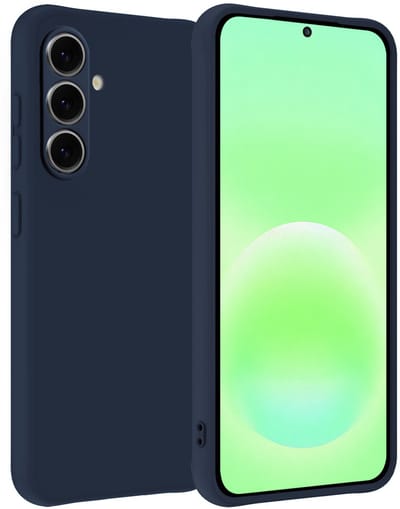 Hoesje Geschikt voor Samsung Galaxy A57 - Sterk & Shockproof - Hoes Cover - Siliconen Case - Donkerblauw