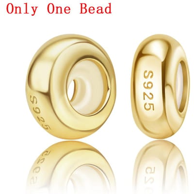 Gouden Serie Echt Koper Kwallen Ananas Gloeiende Vuurvlieg Lotus Luipaard Bedel Past op Doe-het-zelf Armband Ketting Elegante Sieraden Set beige