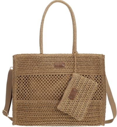 I'm Dutch - Menton - Strandtas - Shopper - Extra etui - Khaki