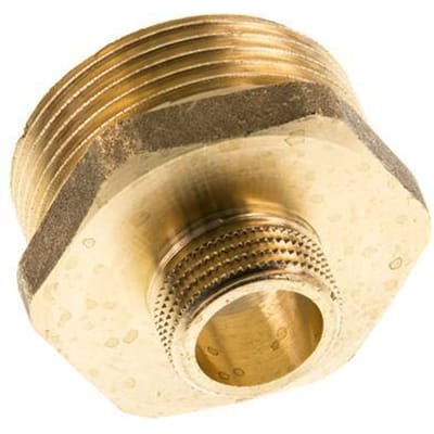 G 1 1/4'' x G 1/2'' Messing Borstnippel 16 Bar - FL2S-M-B-114G-012G