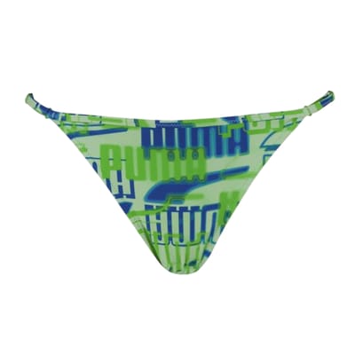 Puma Dames/Dames Repeat Logo Side Tie Bikinibroekje (Groen)