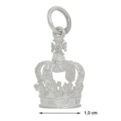 Blinx Jewels Zilveren Hanger Kroon