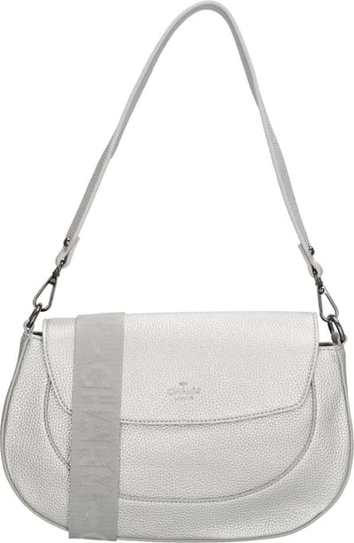 Charm London Montmartre Schoudertas Dames - Crossbodytas met verstelbare en afneembare schouderband - Tas van Imitatieleder - Zilver