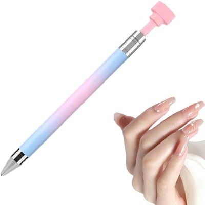 Navulbare Wax Pen - Strass Pen Diamant Pen - Nageldecoratie Maken - Nauwkeurige Materiaalcontrole - 15 cm - Roze
