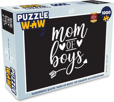 Puzzel Jongens - Mama - Quotes - Legpuzzel - Puzzel 1000 stukjes volwassenen