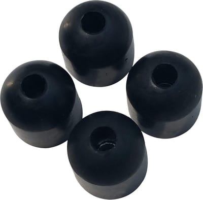 4x Rubber Stootdoppen Schroefbaar voor Schuifdeuren, Kastdeuren en Meer