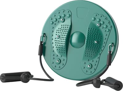 HEZIVO® Twistfit Draaischijf - Buikspiertrainer Workout - Bruikspiertrainer Fitness - Balance Board Core - Groen