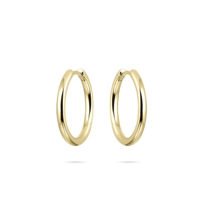 Gisser Jewels - Oorringen KCL2/20Y - geelgoud verguld zilver - gepolijst - 2 x 20 mm