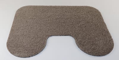PRIMA - Velvet - WC mat - taupe - 45x60cm - antislip