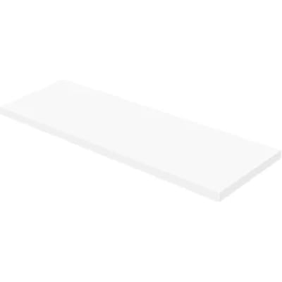 Aquazuro Wastafelblad Napoli - Hout - Gelakt - Wit - 180x48cm